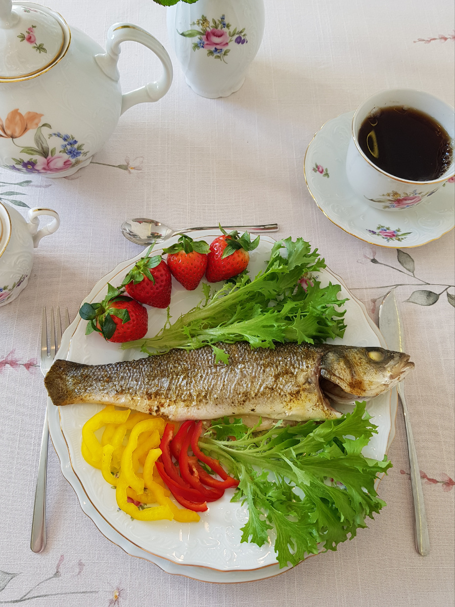 Секреты приготовления запечённого сибаса