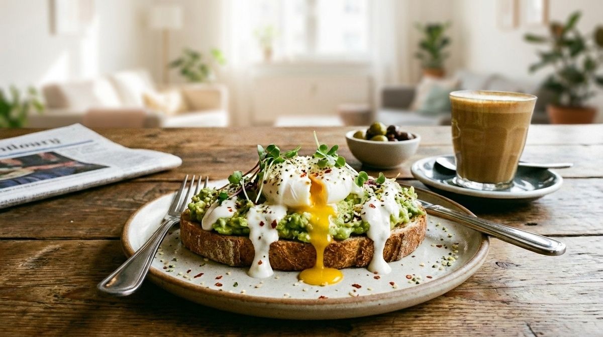 Идеальный Завтрак: Тост с Авокадо и Яйцом Пашот