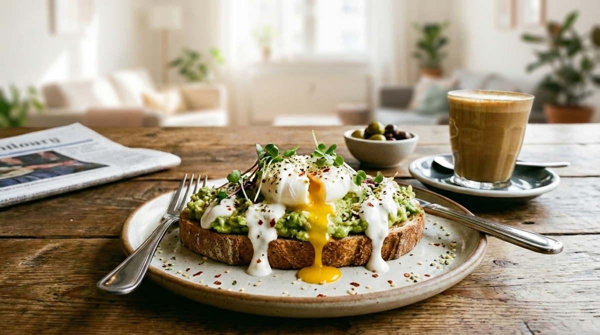Идеальный Завтрак: Тост с Авокадо и Яйцом Пашот