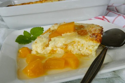 Рисовый пудинг с персиками: отличный выбор для воскресного утра