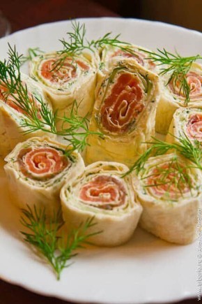 Рулет из сёмги с творожным сыром