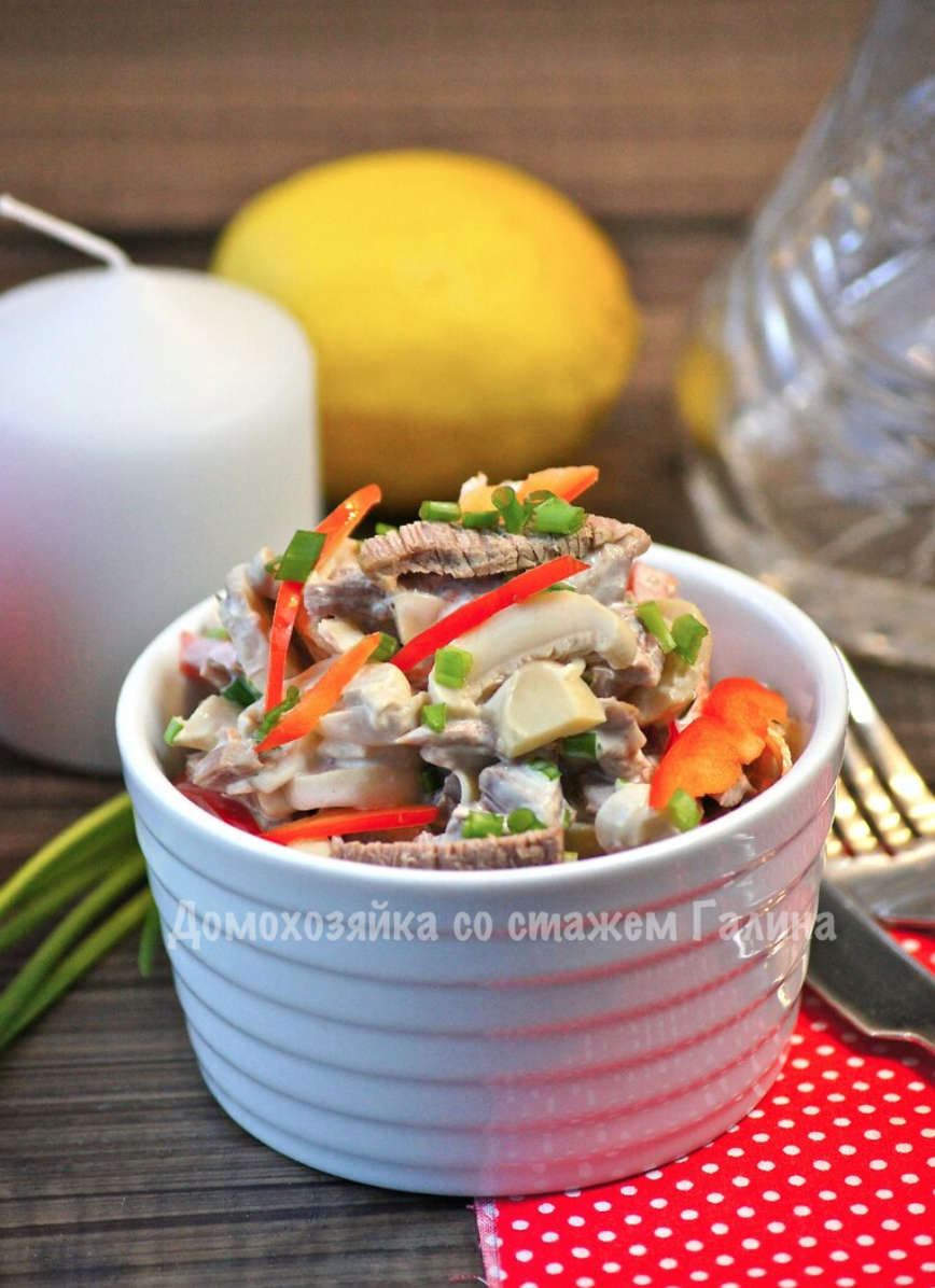 Салат по-строгановски без майонеза: легкость и вкус в каждой порции