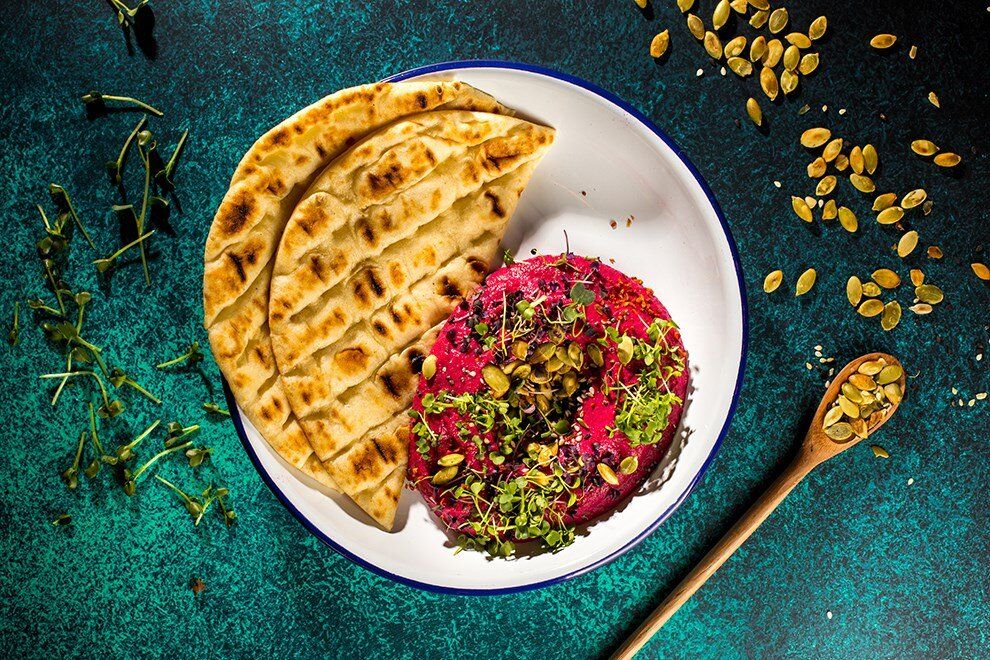 Хумус из свеклы