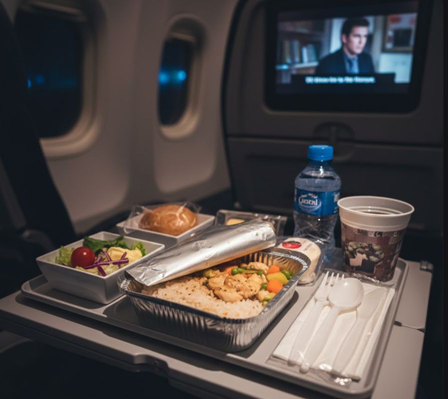 Почему еда в самолётах теряет вкус: научные объяснения
