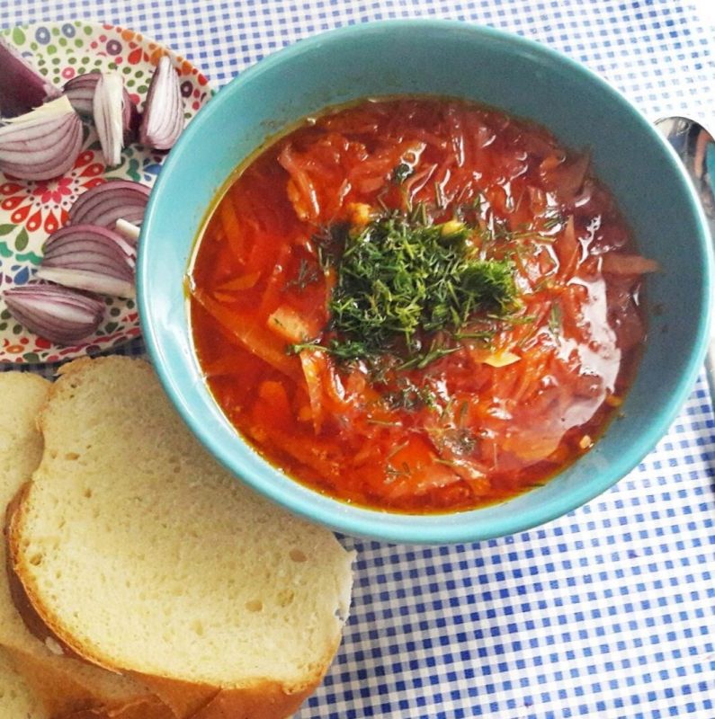 Как приготовить борщ со свининой