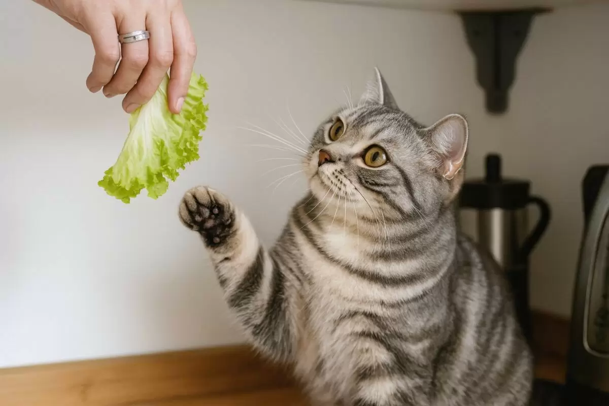 Что нужно знать о кормлении кошек салатом айсберг: безопасно ли это?