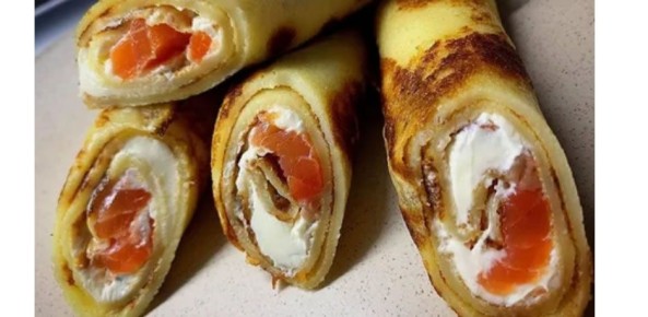 Непревзойдённые блины с копчёной форелью и кремом маскарпоне