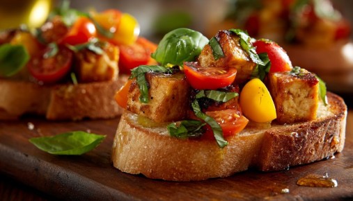 Вкусная брускетта с тофу: простой рецепт для всей семьи