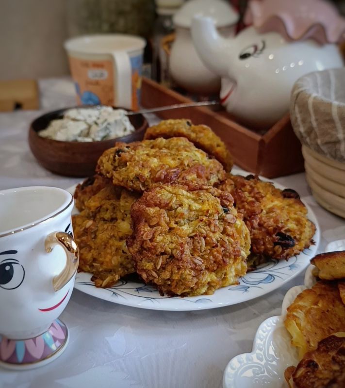 Овсяное печенье без глютена с кабачком